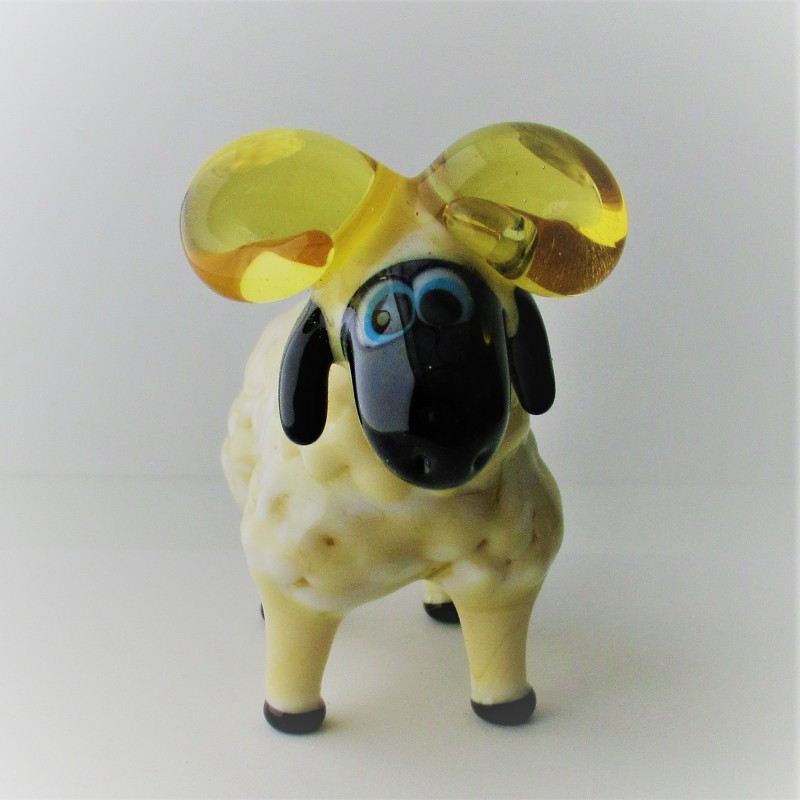 Muranoglas Schafbock 85mm