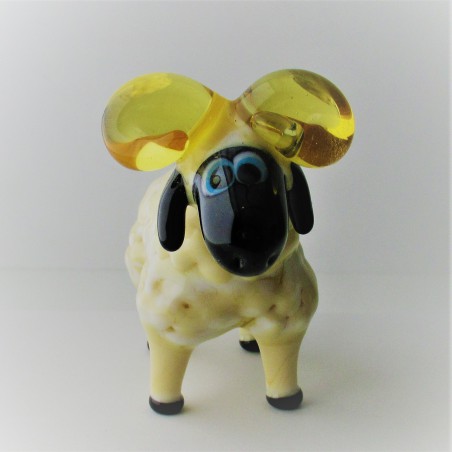 Muranoglas Schafbock 85mm