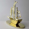 Schiff mit Swarovski Elements vergoldet