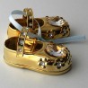 Baby Schuh  Swarovski Elements vergoldet
