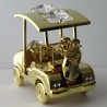Golf-Car mit Swarovski Elements vergoldet