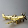 Flugzeug Swarovski Elements vergoldet