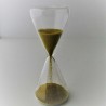 Glas Sanduhr 30 Sek. 13 cm Glas mit Goldkügelchen konisch