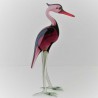 Glas Vögel Reiher 11cm violett 2 sortiert stehend