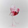 Glasvogel Flamingo 10cm stehend in 3 Varianten,
