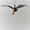 Glasvogel Tukan 120 mm fliegend zum hängen
