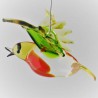 Glas Rotkehlchen 110mm fliegend zum hängen,