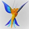 Glasvogel, Papagei 70 mm mini zum hängen,