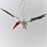 Glasvogel, Storch 130mm zum hängen,