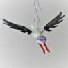 Glasvogel, Storch 130mm zum hängen,