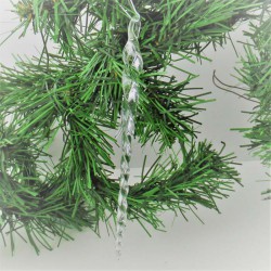 Glas Eiszapfen 12cm klar, zum hängen