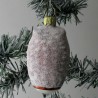 Glasvogel Eule kleine braun bemalt,