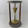 Glas Sanduhr 30 Sek. 13 cm Glas mit Goldkügelchen konisch