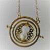 Halskette Zinklegierung, mit Glas Sanduhr, platiniert ca.30cm