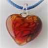 Muranoglas Herz 20 mm rot zum hängen