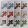 Muranoglas Kreuz 50mm Anhänger
