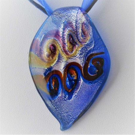 Muranoglas Halskette mit Nylonschnur