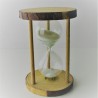 Sanduhr 5 min 12.5cm im Naturholz Gestell sortiert