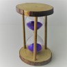 Sanduhr 5 min 12.5cm im Naturholz Gestell sortiert