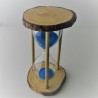 Sanduhr 5 min 15cm Glas Sanduhr im Naturholz Gestell