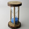 Sanduhr 3 Min. 9.5cm Glas im Naturholz Gestell,