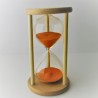 Sanduhr 10 min. 15 cm im Holzgestell Buche rund Sanduhr 10 min. 15 cm im Holzgestell Buche rund