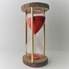 Sanduhr 45 Minuten 23cm Glas im Naturholz Gestell,