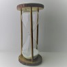 Sanduhr 60 Min. 28cm Glas im Naturholz Gestell,