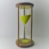 Sanduhr 60 Min. 28cm Glas im Naturholz Gestell,