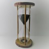 Sanduhr 60 Min. 28cm Glas im Naturholz Gestell,