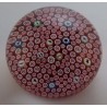 Glas Millefiori Briefbeschwerer Kristallglas Baccarat  1989
