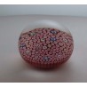 Glas Millefiori Briefbeschwerer Kristallglas Baccarat  1989