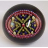 Glas Millefiori Briefbeschwerer Kristallglas Baccarat  1990