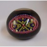 Glas Millefiori Briefbeschwerer Kristallglas Baccarat  1990