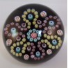 Glas Glas Millefiori Briefbeschwerer Kristallglas Baccarat  1990