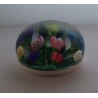 Glas Briefbeschwerer  F Saint Louis Kristallglas 1988