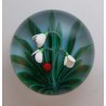 Glas Briefbeschwerer  F Saint Louis Kristallglas 1988