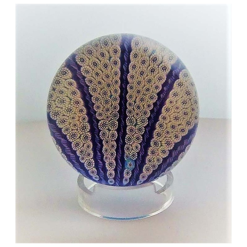 Glas Briefbeschwerer F Saint Louis Kristallglas 1988