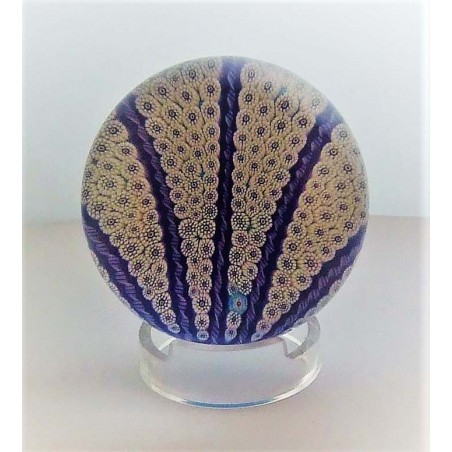 Glas Briefbeschwerer F Saint Louis Kristallglas 1988