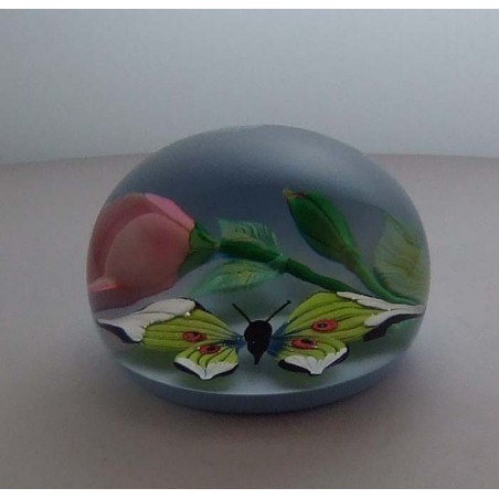 Glas Briefbeschwerer   F Saint Louis Kristallglas 1989