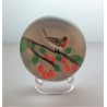 Glas Briefbeschwerer   F Saint Louis Kristallglas 1989