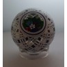 Glas Briefbeschwerer   F Saint Louis Kristallglas 1989