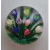 Glas Briefbeschwerer  F Saint Louis Kristallglas 1988