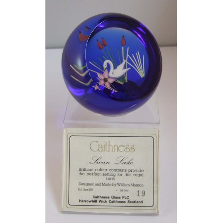 Glas Briefbeschwerer Caithness 1991 GB