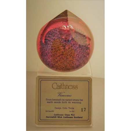 Glas Briefbeschwerer GB Caithness 1989