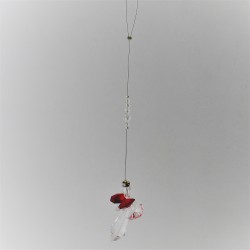 Swarovski Schutzengel 30-50mm Rot zum hängen Elements