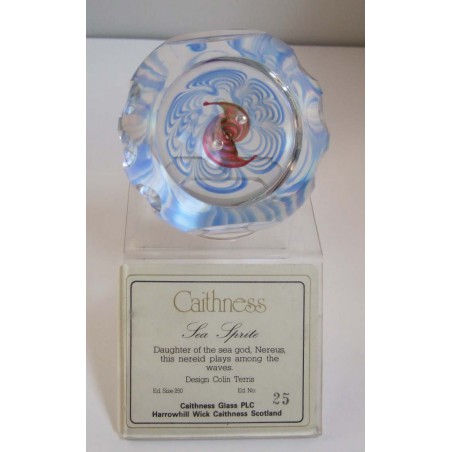 Glas Briefbeschwerer GB Caithness 1989
