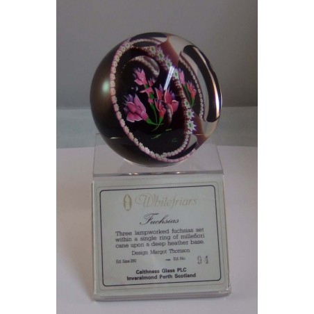 Glas Briefbeschwerer GB Caithness 1990