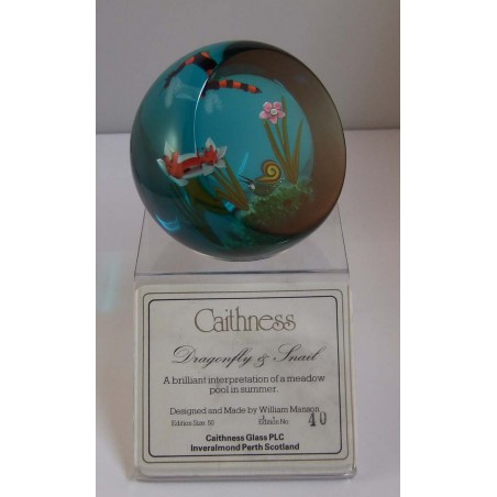 Glas Briefbeschwerer GB Caithness 1992