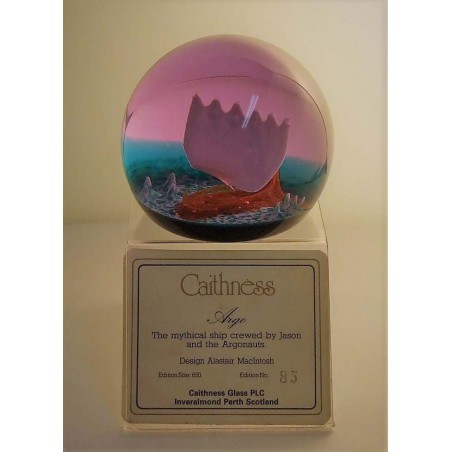 Glas Briefbeschwerer GB Caithness 1992
